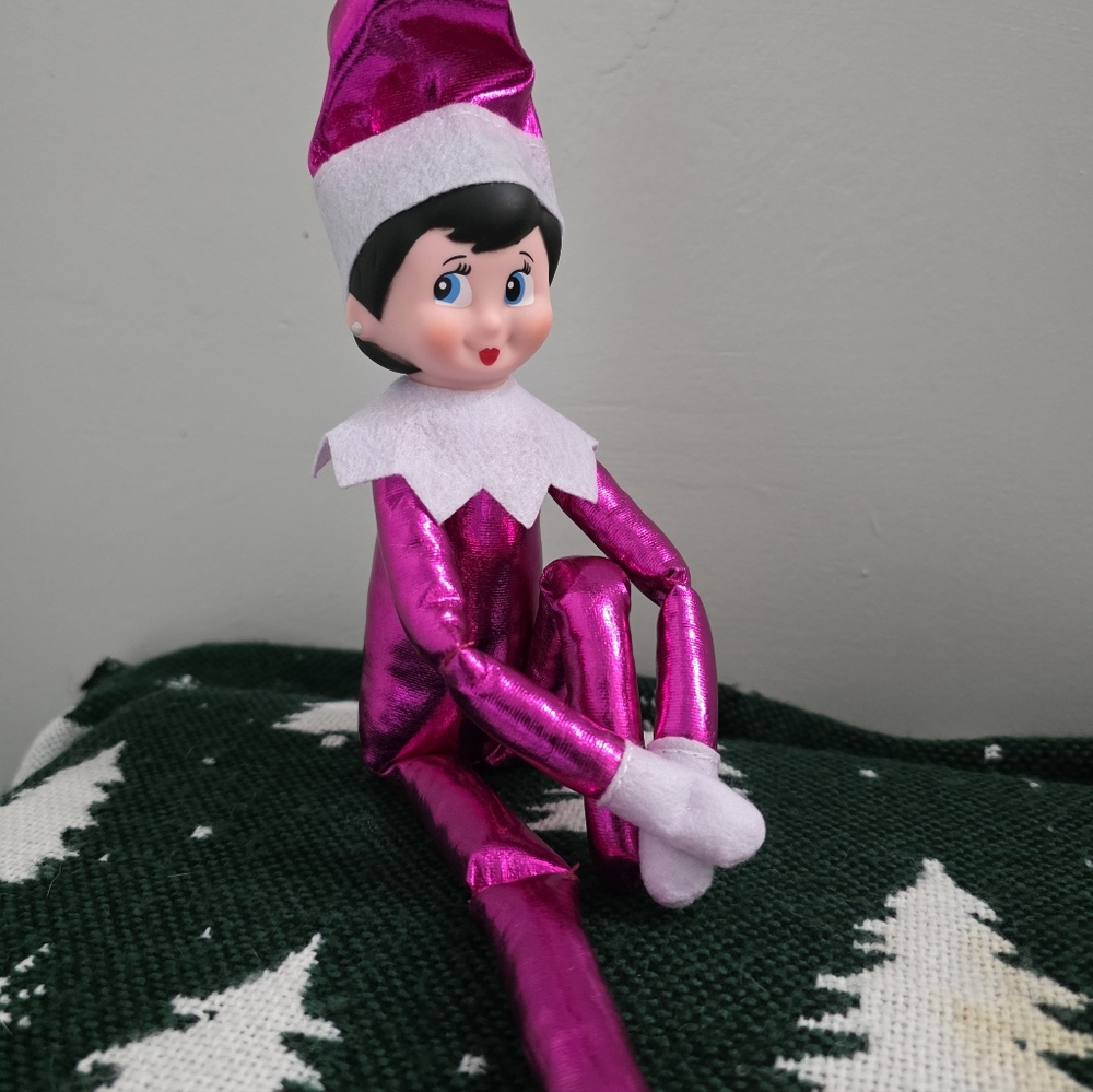 Elf on the Shelf Metallic Pink Girl + Santa's Driver's License! - Picture 4 of 9